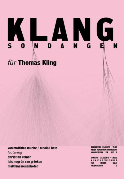 Klangsondagen für Thomas Kling - 1
