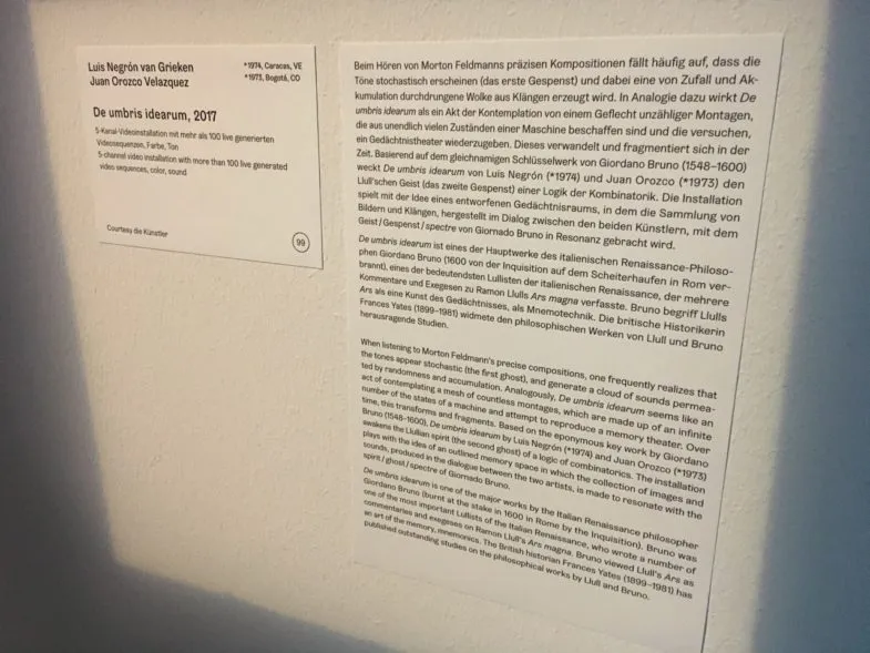 De Umbris Idearum at Museum of ZKM — 23