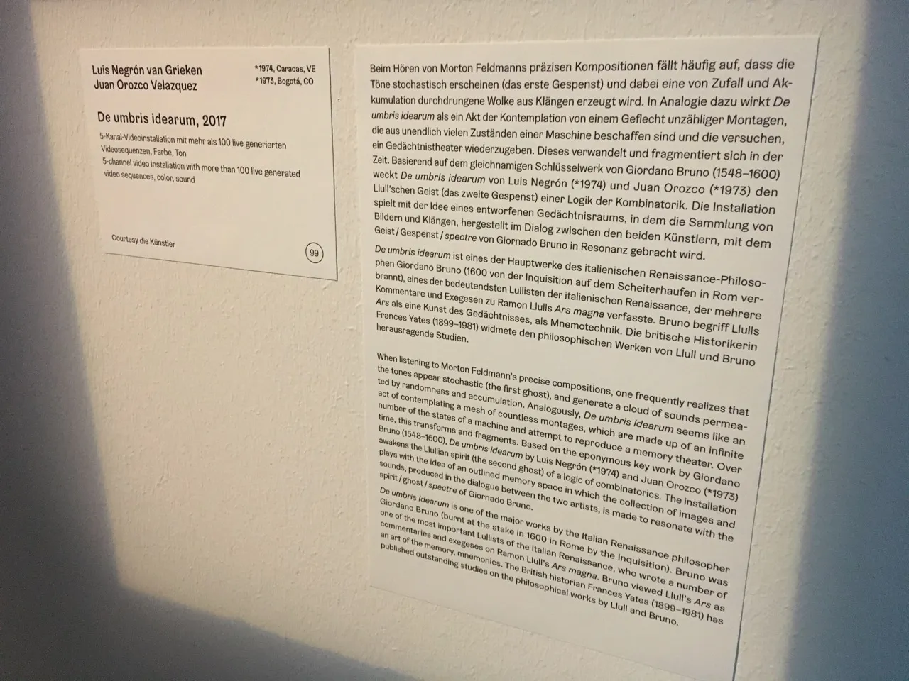 De Umbris Idearum at Museum of ZKM — 24