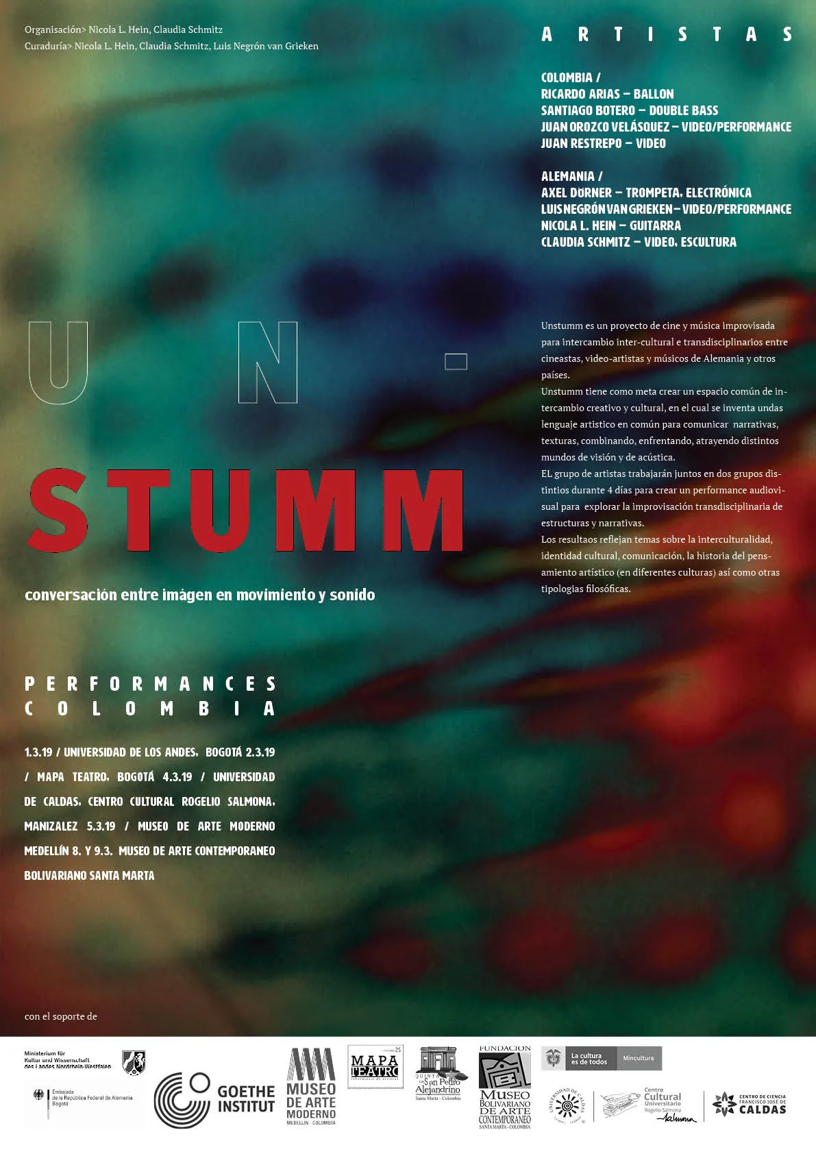 Colombia / Argentina Tour with UnStumm in February 2019 - 2