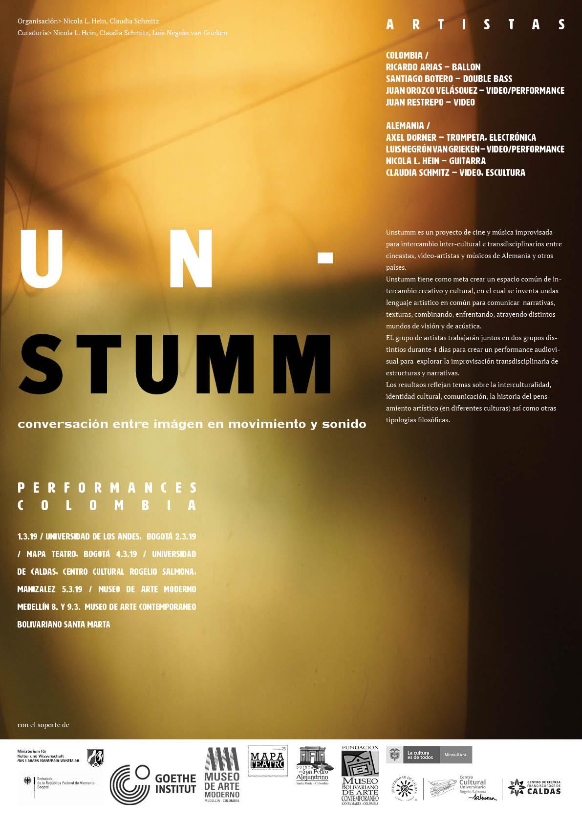Colombia / Argentina Tour with UnStumm in February 2019